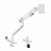 ART Uchwyt biurkowy gazowy do 1 monitora LED/LCD 17-35 L-29GD 2-11kg 2xUSB 3.0 Premium White